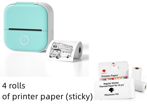 Mini Thermal Label Printer - Portable, Bluetooth, Home & Student Use - silverfoxgoods